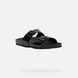 Black women's slippers Geox Brionia R - Women's