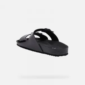 Black women's slippers Geox Brionia R - Women's