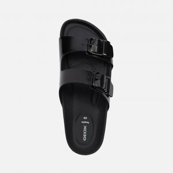 Black women's slippers Geox Brionia R - Women's