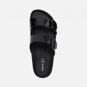 Black women's slippers Geox Brionia R - Women's