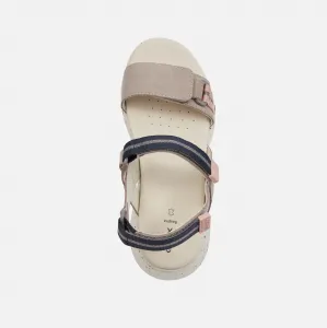 Grey women's sandals Geox Sorapis + Grip - Women's