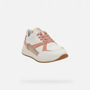 White women's sneakers Geox Bulmya - Women's