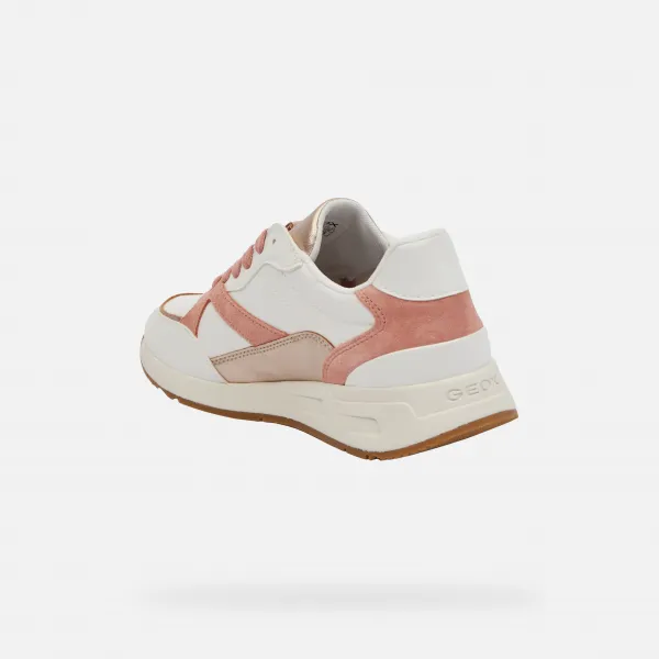 White women's sneakers Geox Bulmya - Women's