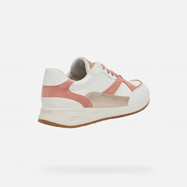 White women's sneakers Geox Bulmya - Women's