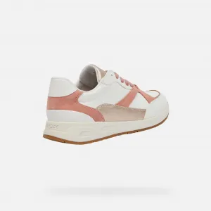 White women's sneakers Geox Bulmya - Women's