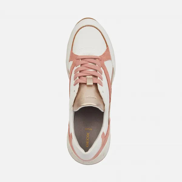 White women's sneakers Geox Bulmya - Women's