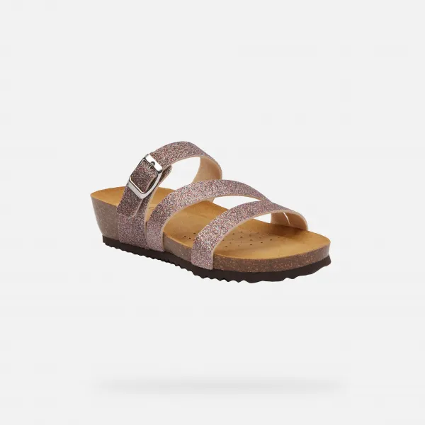 Brown women's sandals Geox Nesthellae - Women's