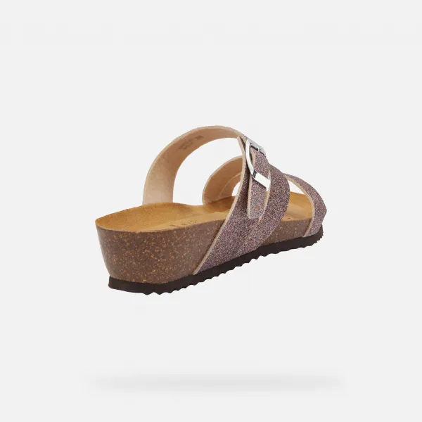 Brown women's sandals Geox Nesthellae - Women's