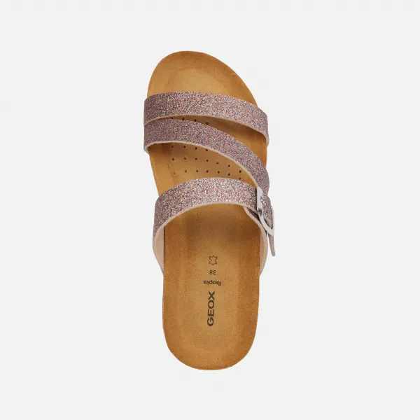 Brown women's sandals Geox Nesthellae - Women's