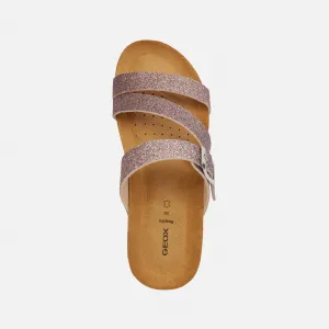 Brown women's sandals Geox Nesthellae - Women's