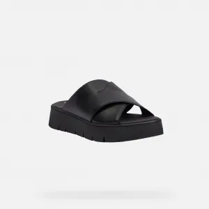 Black women's slippers Geox Dandra 40 - Women's