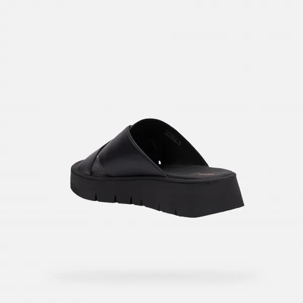 Black women's slippers Geox Dandra 40 - Women's