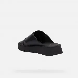 Black women's slippers Geox Dandra 40 - Women's