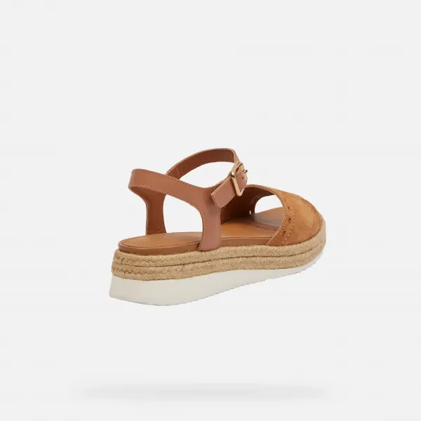 Brown women's sandals Geox Eolie - Women's