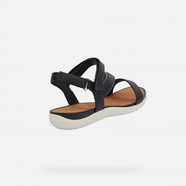 Black women's sandals Geox Vega - Women's