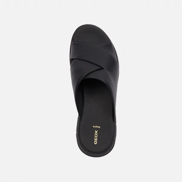 Black women's slippers Geox Dandra 40 - Women's