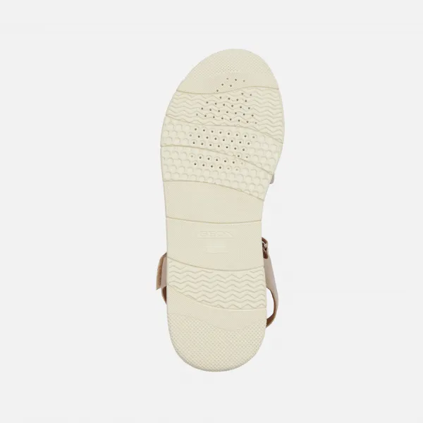 Gold women's sandals Geox Dandra - Women's