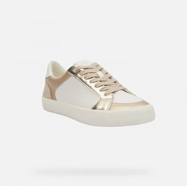 White women's sneakers Geox Emmeleny - Women's