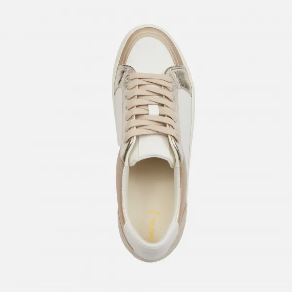 White women's sneakers Geox Emmeleny - Women's