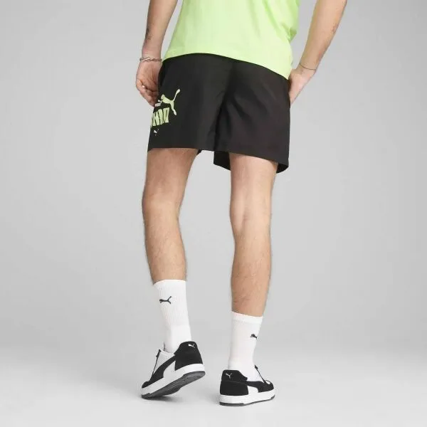 Puma ESSENTIALS LOGO LAB WOVEN SHORTS Pánske kraťasy, čierna, veľkosť