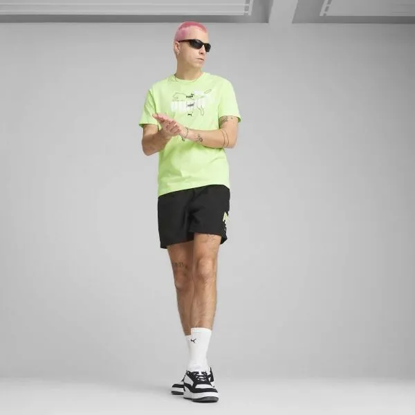 Puma ESSENTIALS LOGO LAB WOVEN SHORTS Pánske kraťasy, čierna, veľkosť