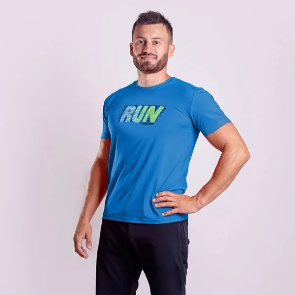 PROGRESS DEPORTE RUN Pánske športové tričko, modrá, veľkosť