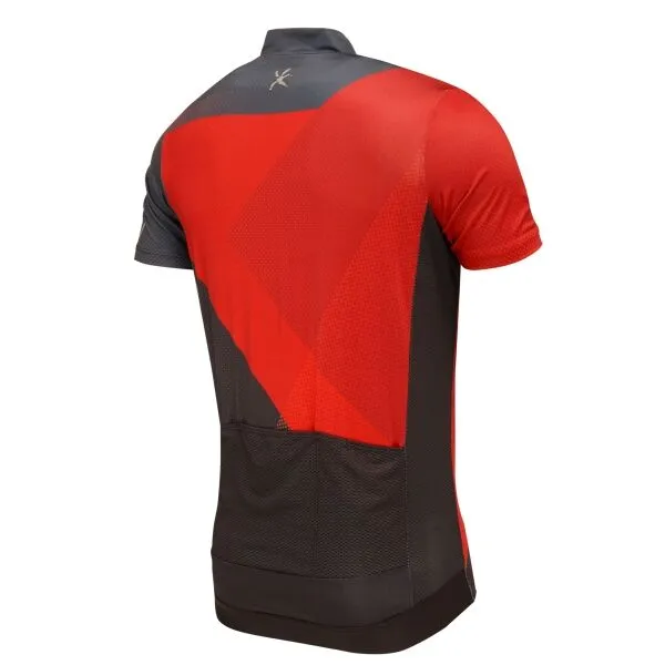 Klimatex KOBLET Pánsky cyklistický dres s krátkym rukávom, červená, veľkosť