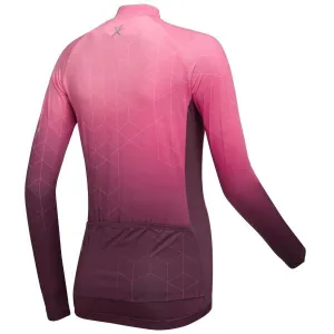 Klimatex JUDITH Dámsky cyklistický dres s dlhým rukávom, ružová, veľkosť