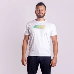 PROGRESS DEPORTE RUN Pánske športové tričko, biela, veľkosť