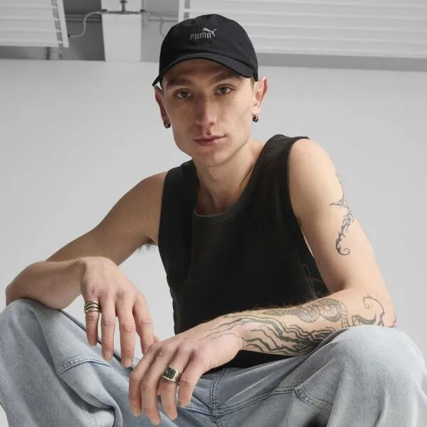 Puma ESSENTIALS ELEVATED BB CAP Šiltovka, čierna, veľkosť