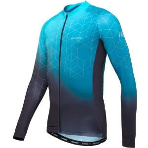 Klimatex NIBALI Pánsky cyklistický dres s dlhým rukávom, čierna, veľkosť