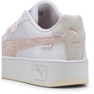 Puma CARINA STREET LUX CRAFTED FLOWERS Dámska vychádzková obuv, biela, veľkosť 38