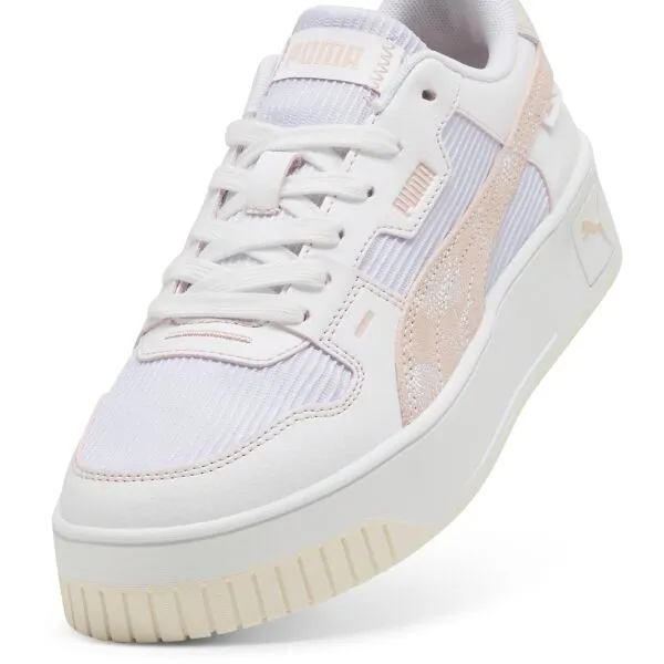 Puma CARINA STREET LUX CRAFTED FLOWERS Dámska vychádzková obuv, biela, veľkosť 38