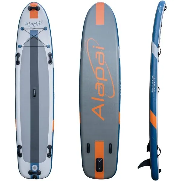 Alapai SAILOR 370 Nafukovací jednovrstvový paddleboard, tmavo sivá, veľkosť