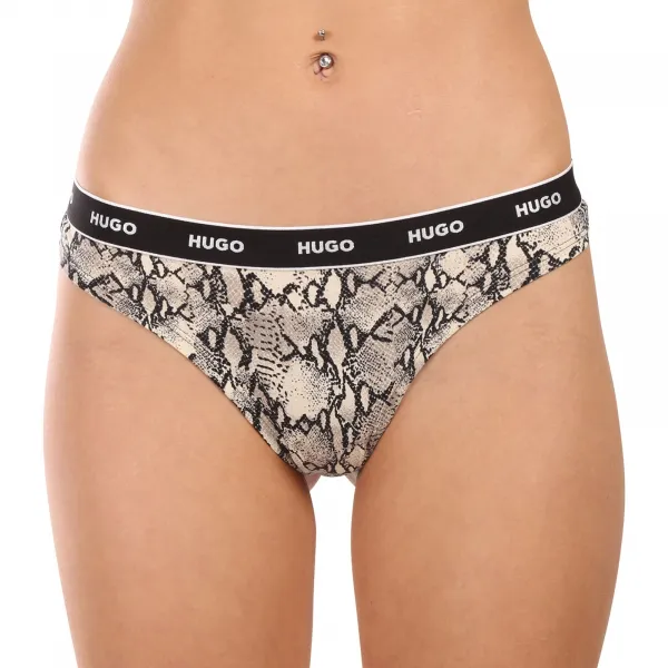 3PACK dámske tangá HUGO viacferbná (50495870 240) M