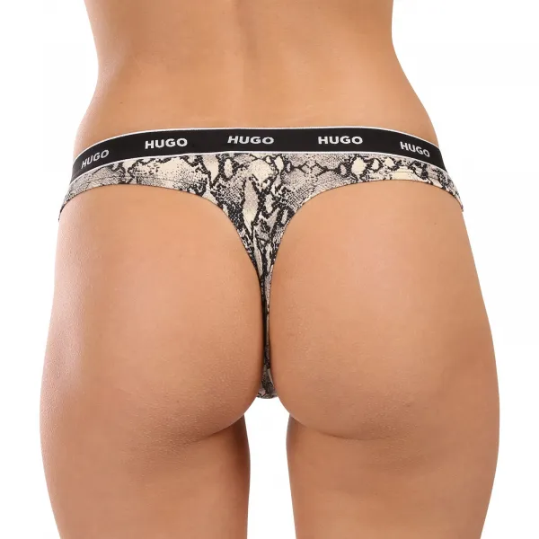 3PACK dámske tangá HUGO viacferbná (50495870 240) M