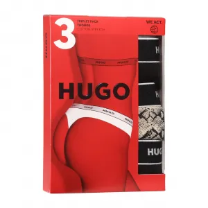 3PACK dámske tangá HUGO viacferbná (50495870 240) M