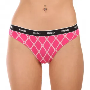 3PACK dámske tangá HUGO viacferbná (50495870 662) S