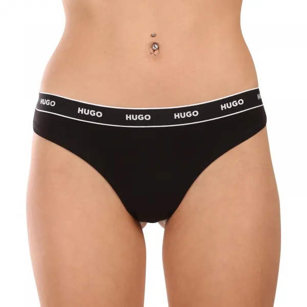 3PACK dámske tangá HUGO viacferbná (50495870 662) S