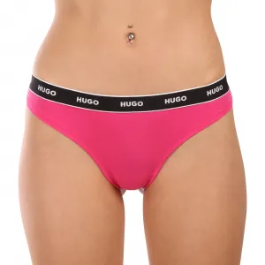 3PACK dámske tangá HUGO viacferbná (50495870 662) S