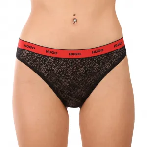 3PACK dámske nohavičky HUGO čierne (50535254 002) M