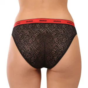 3PACK dámske nohavičky HUGO čierne (50535254 002) M