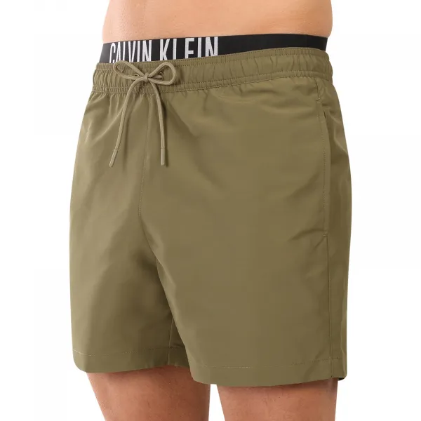 Pánske plavky Calvin Klein zelené (KM0KM01093-LB6) L