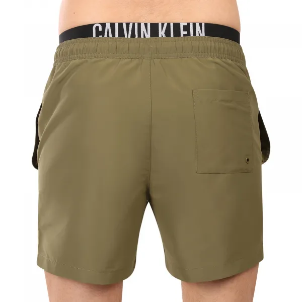 Pánske plavky Calvin Klein zelené (KM0KM01093-LB6) L