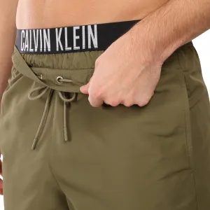 Pánske plavky Calvin Klein zelené (KM0KM01093-LB6) L