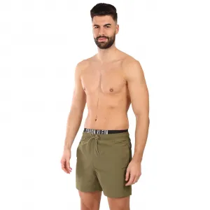 Pánske plavky Calvin Klein zelené (KM0KM01093-LB6) L