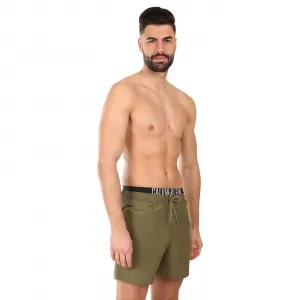 Pánske plavky Calvin Klein zelené (KM0KM01093-LB6) L