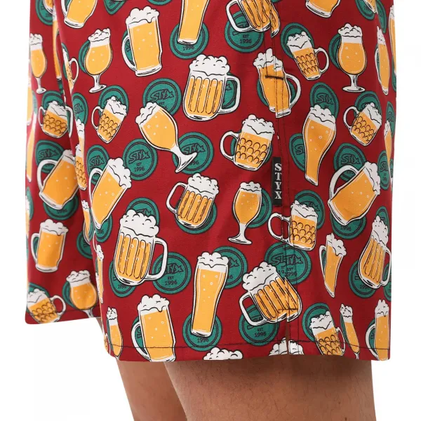 Pánske domáci trenky s vreckami Styx pivo (D1855) M, trenírky