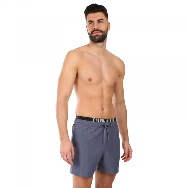 Pánske plavky Calvin Klein sivé (KM0KM01093-PCP) M