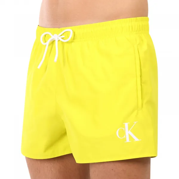 Pánske plavky Calvin Klein žlté (KM0KM01099-LRF) M